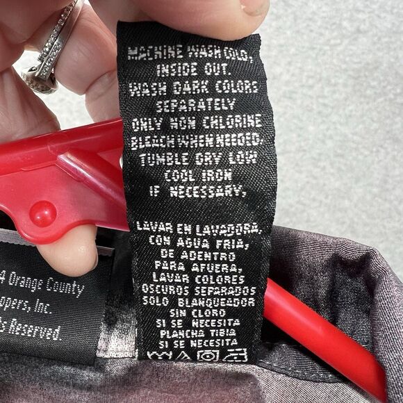 y2k Orange County Choppers Button Up Shirt Men's L Motorcycles Jesse James - Picture 13 of 14